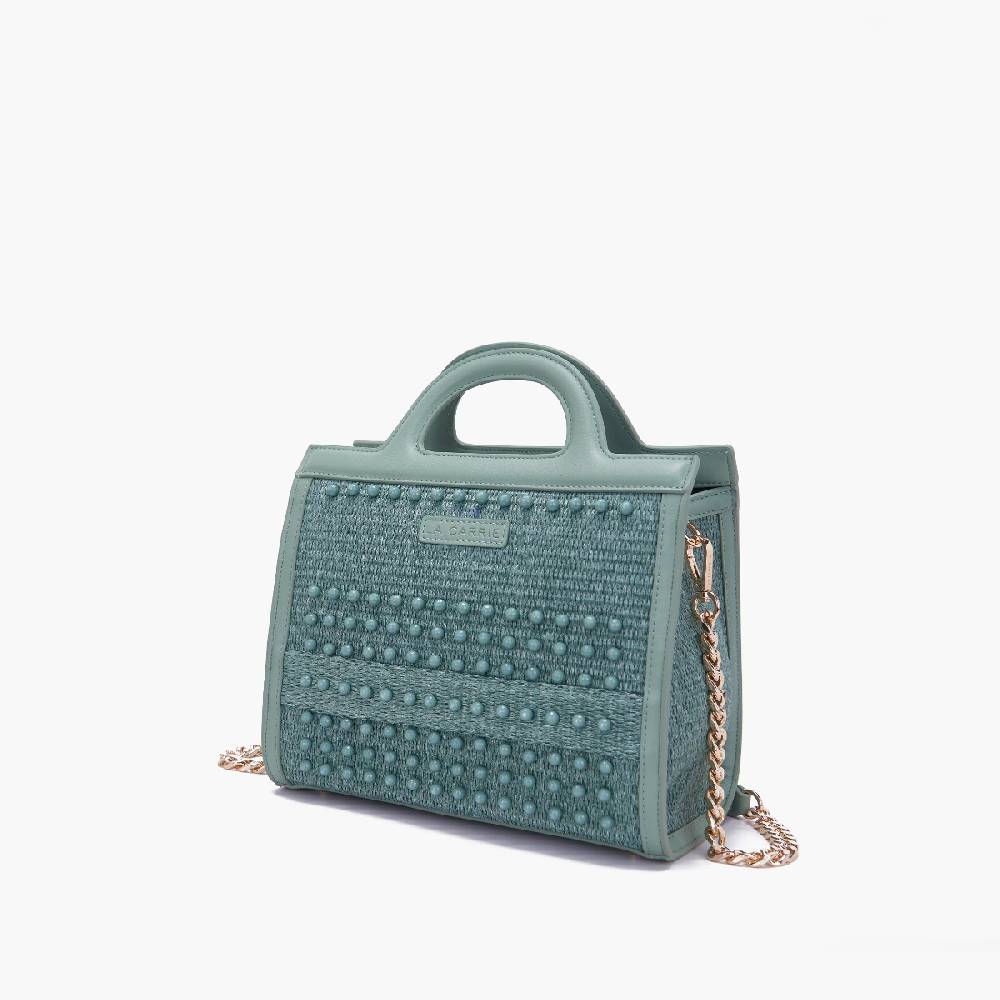 La Carrie BORSA SHOPPING MALIBU GREEN Sconto