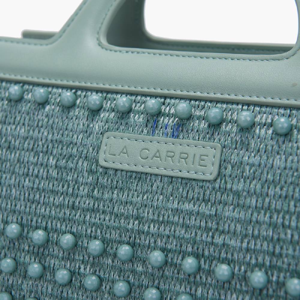 La Carrie BORSA SHOPPING MALIBU GREEN Sconto