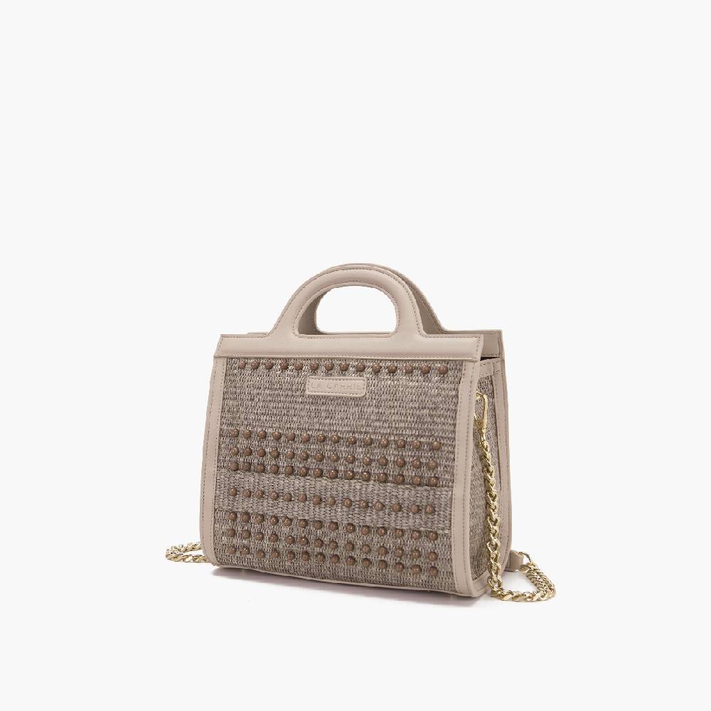 La Carrie BORSA SHOPPING MALIBU IVORY Offerta