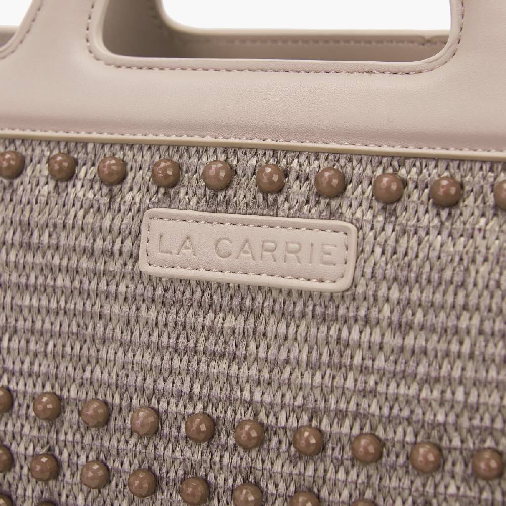 La Carrie BORSA SHOPPING MALIBU IVORY Offerta
