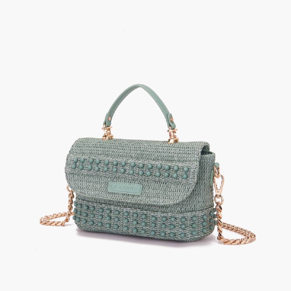 La Carrie BORSA A MANO MALIBU GREEN Saldi