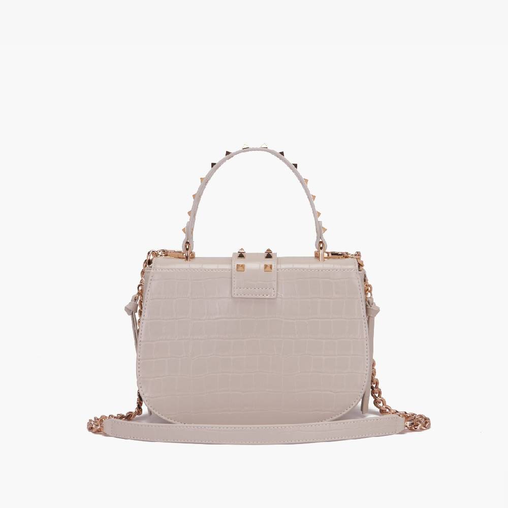 La Carrie BORSA A MANO THUNDER IVORY Nuova
