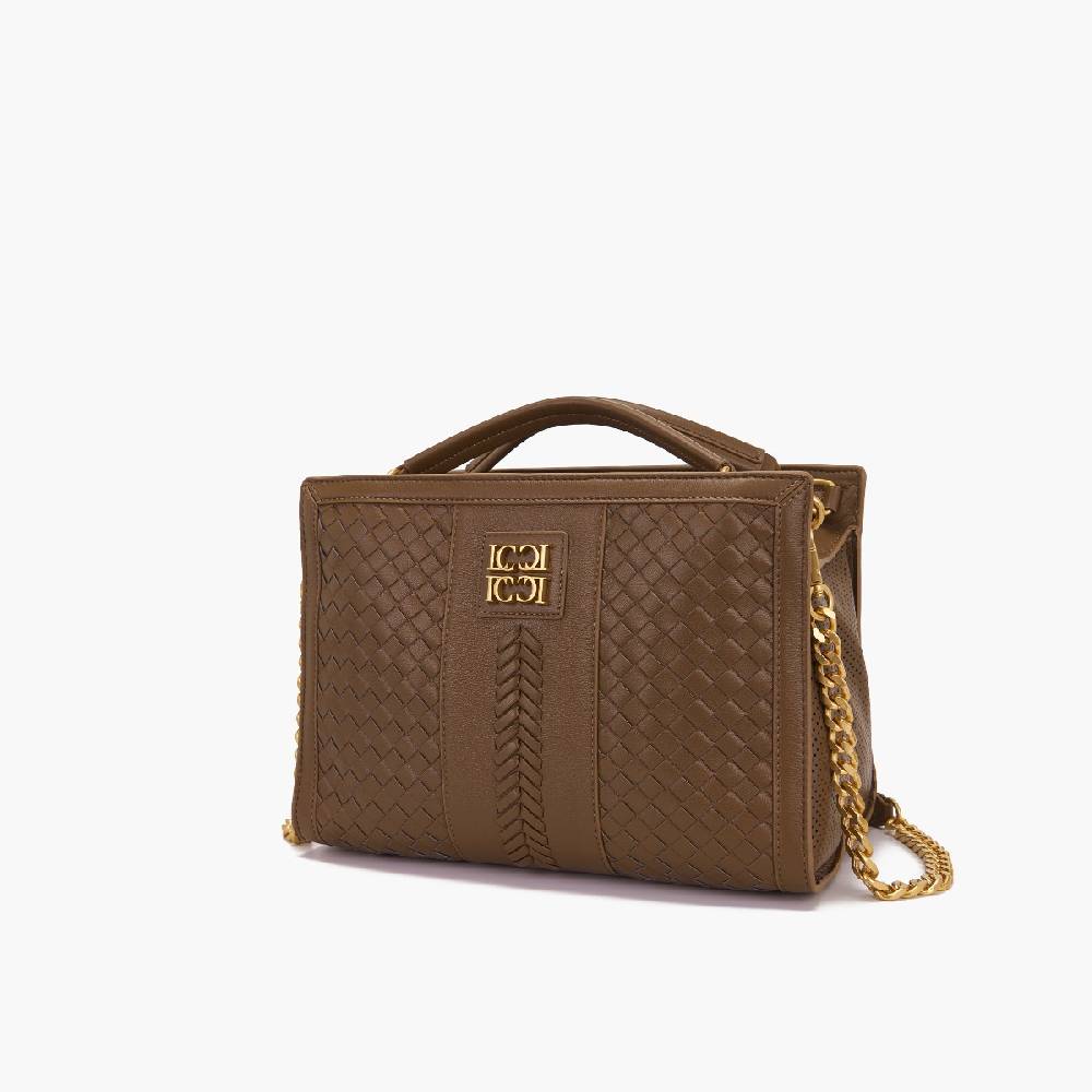 La Carrie BORSA SHOPPING PATAGONIA DARK BROWN Italy