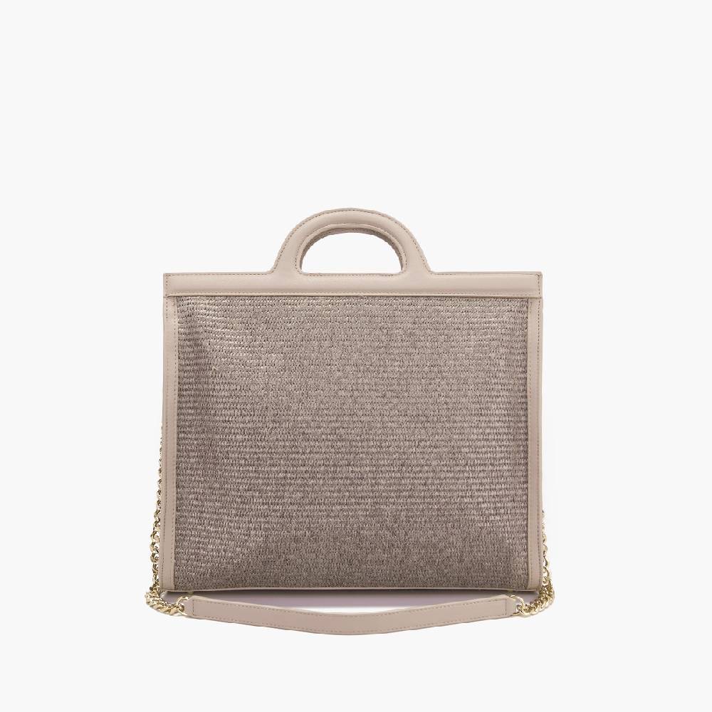 La Carrie BORSA SHOPPING MALIBU IVORY In Linea