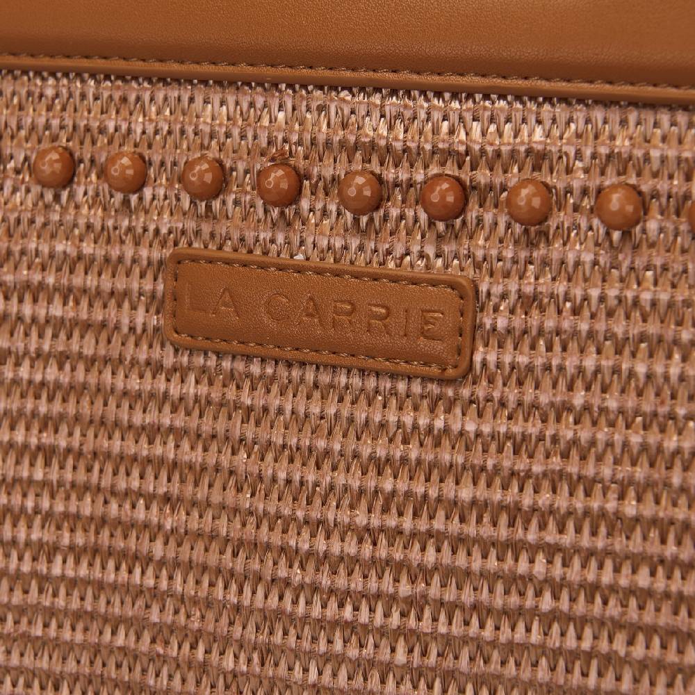 La Carrie BORSA SHOPPING MALIBU CUOIO Nuovo
