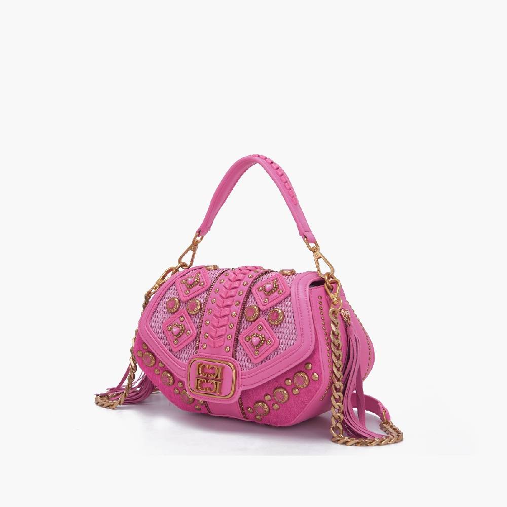 La Carrie BORSA A MANO FICUS FUXIA Qualità Garantita