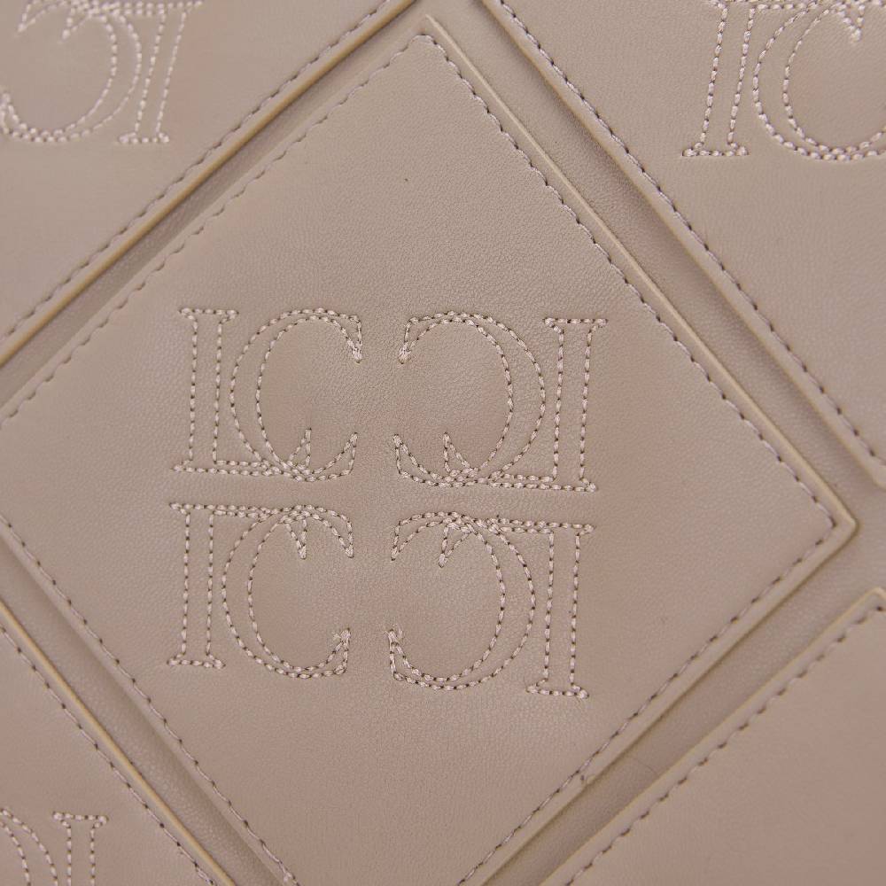La Carrie BORSA SHOPPING PICHT TAUPE Saldi Di Fabbrica