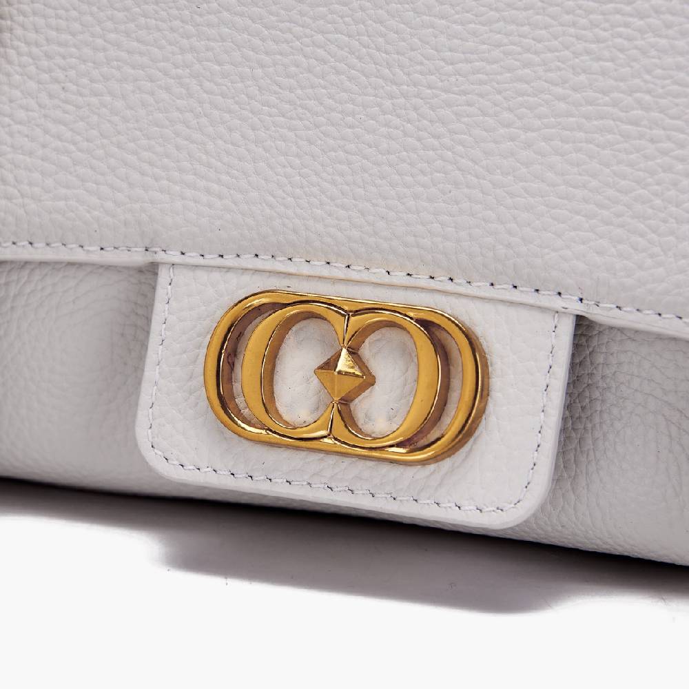 La Carrie BORSA SHOPPING ATENA IVORY Spedizione Gratuita
