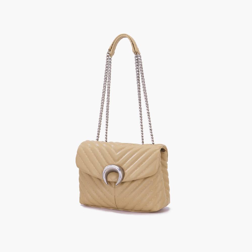 La Carrie BORSA A SPALLA MOONLIGHT TAUPE Saldi Di Fabbrica