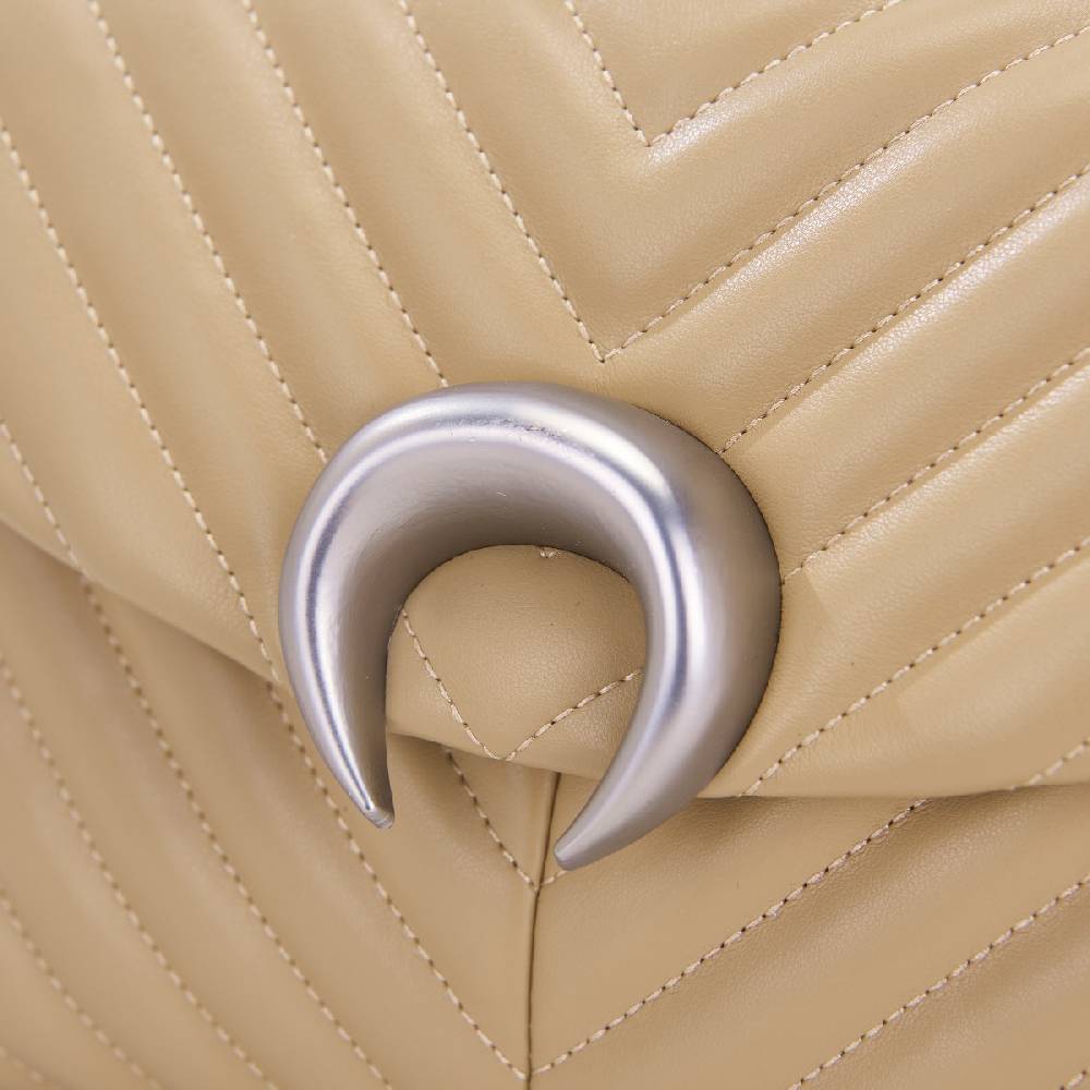 La Carrie BORSA A SPALLA MOONLIGHT TAUPE Saldi Di Fabbrica