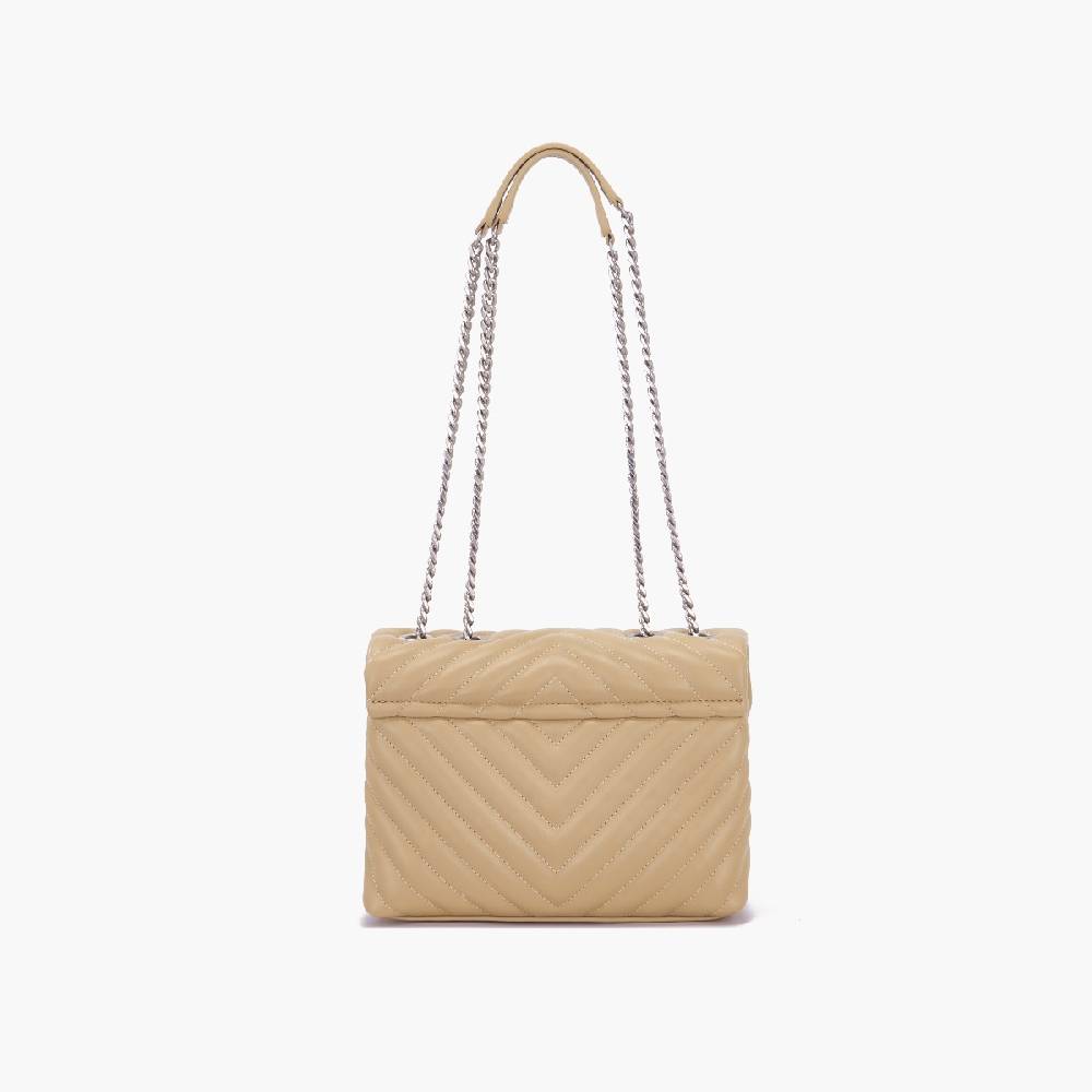 La Carrie BORSA A SPALLA MOONLIGHT TAUPE Saldi Di Fabbrica