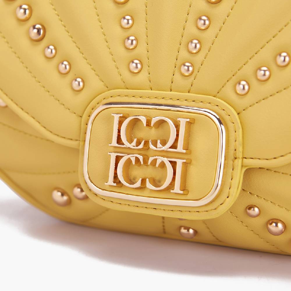 La Carrie BORSA A MANO OYSTER YELLOW Italy