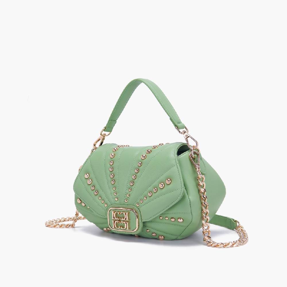 La Carrie BORSA A MANO OYSTER PISTACCHIO Italia