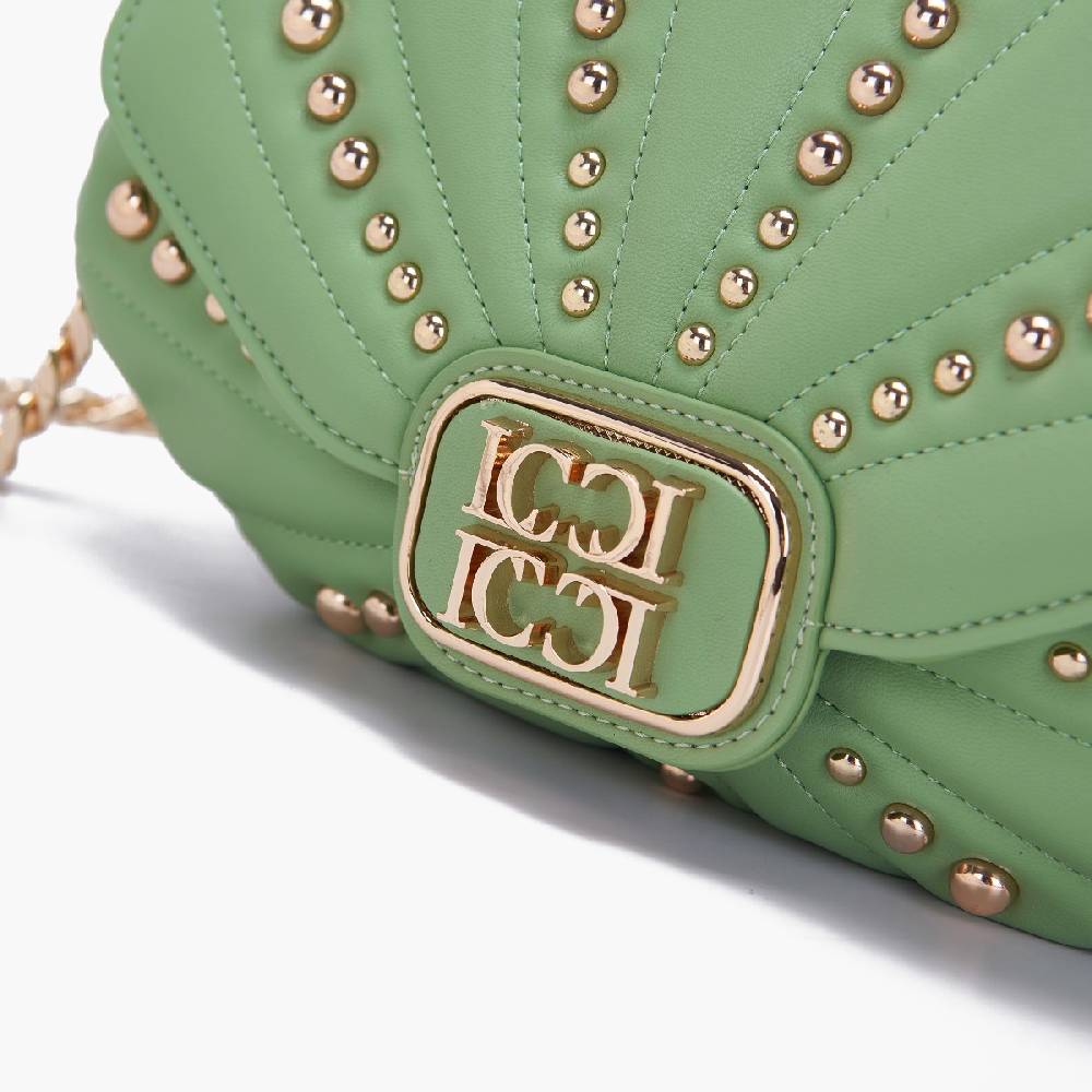 La Carrie BORSA A MANO OYSTER PISTACCHIO Italia