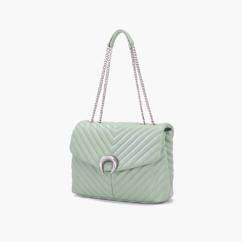 La Carrie BORSA A SPALLA MOONLIGHT SAGE In Linea