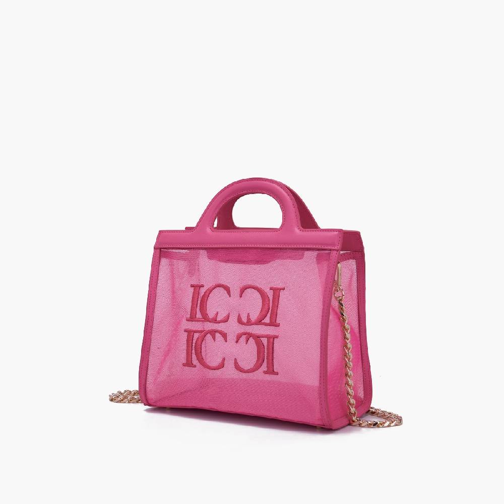 La Carrie BORSA SHOPPING SQUARE PINK Acquista Ora