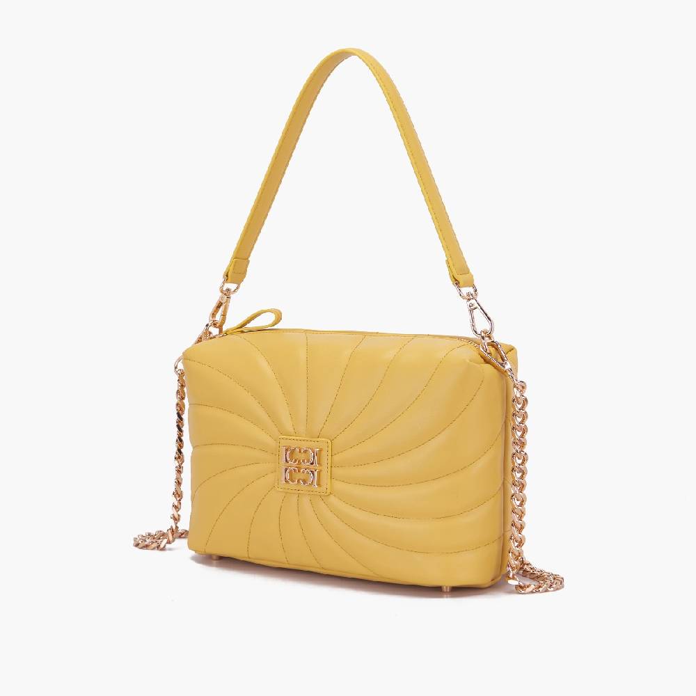La Carrie BORSA A SPALLA OYSTER YELLOW Novità
