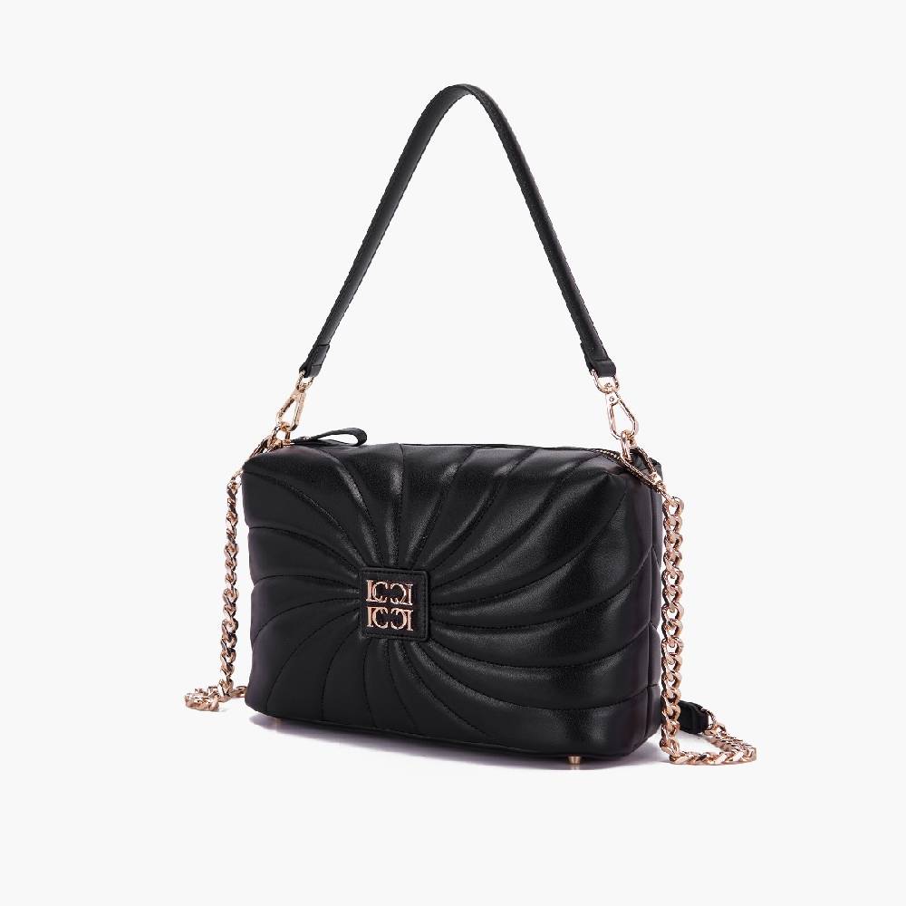 La Carrie BORSA A SPALLA OYSTER NERA Sconto