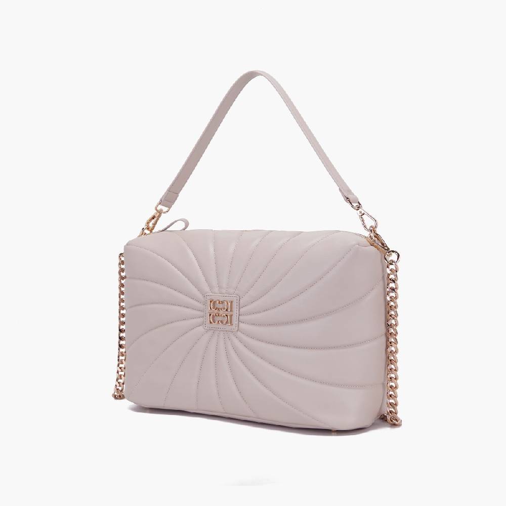 La Carrie BORSA A SPALLA OYSTER TAUPE Offerta