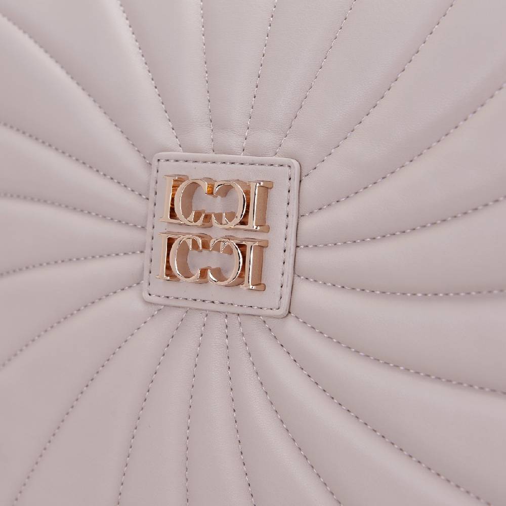 La Carrie BORSA A SPALLA OYSTER TAUPE Offerta