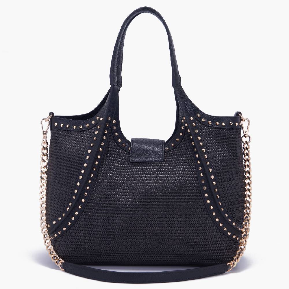 La Carrie BORSA SHOPPING ROMANTIC BLACK In Linea