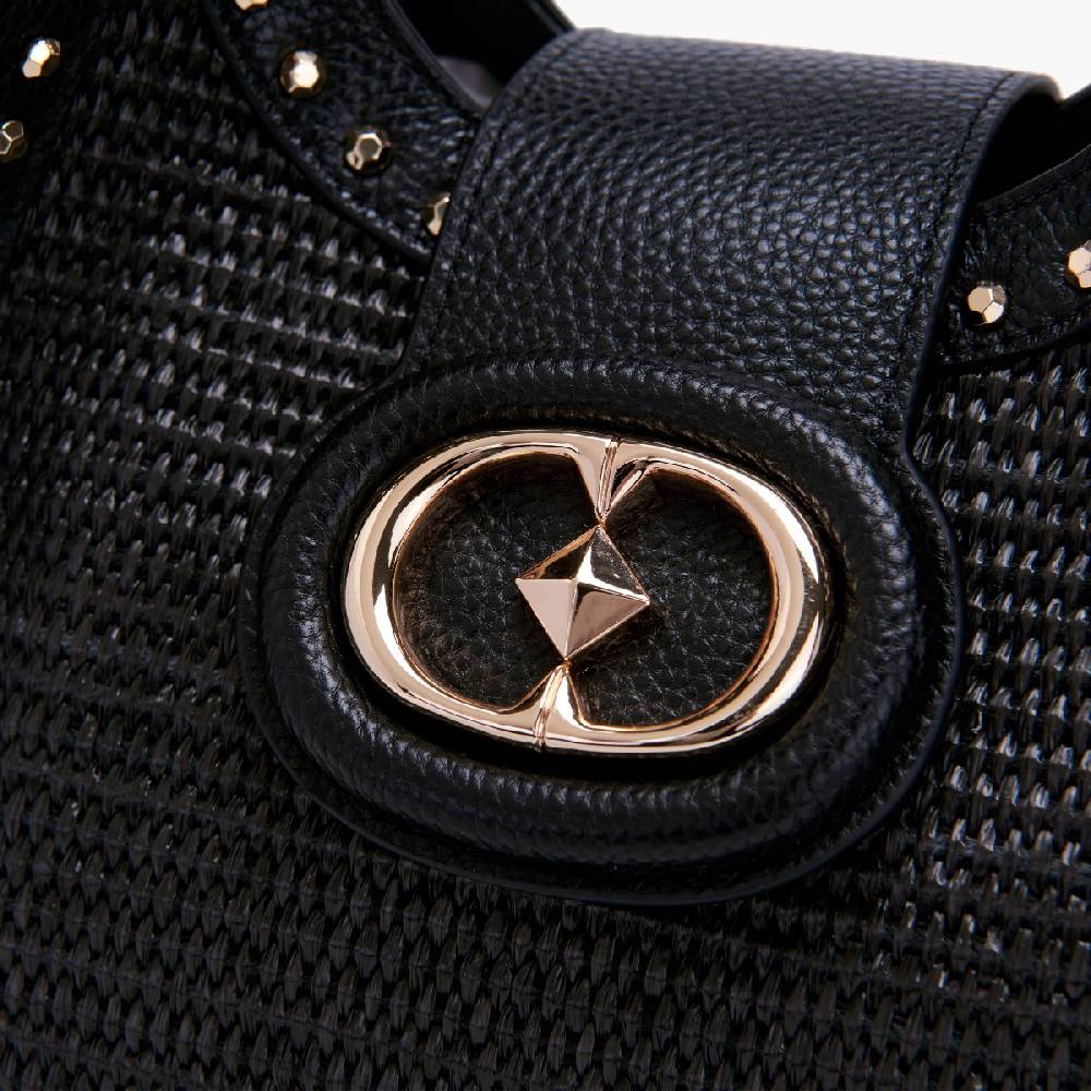 La Carrie BORSA SHOPPING ROMANTIC BLACK In Linea
