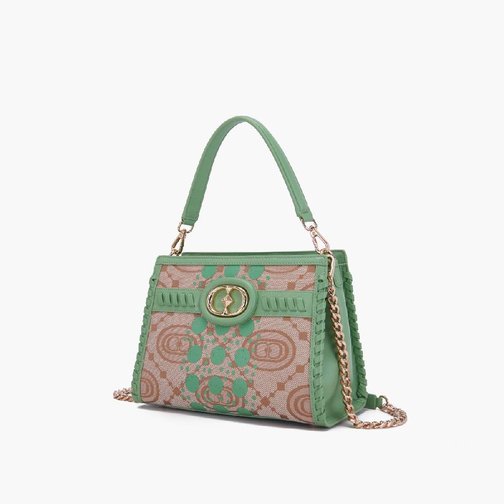 La Carrie BORSA SHOPPING MONOGRAM PISTACCHIO Promozione