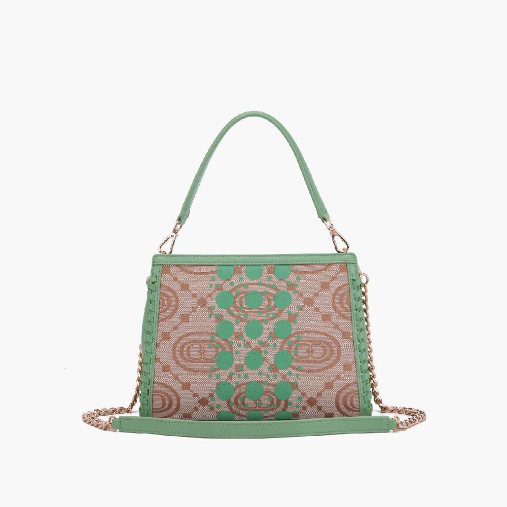 La Carrie BORSA SHOPPING MONOGRAM PISTACCHIO Promozione