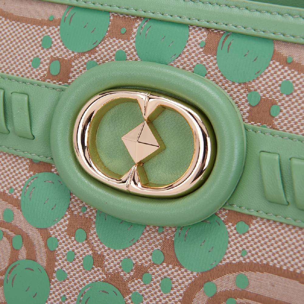 La Carrie BORSA SHOPPING MONOGRAM PISTACCHIO Promozione
