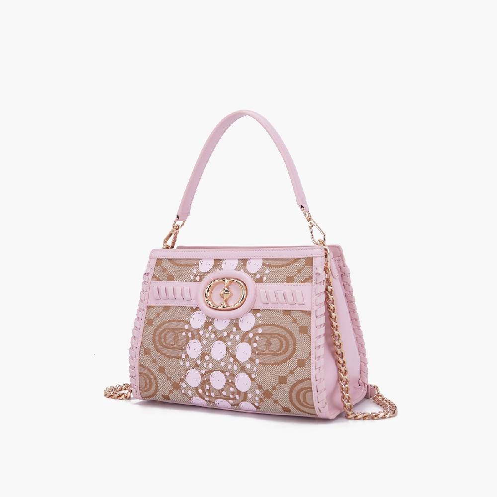 La Carrie BORSA SHOPPING MONOGRAM ROSA Spedizione Gratuita