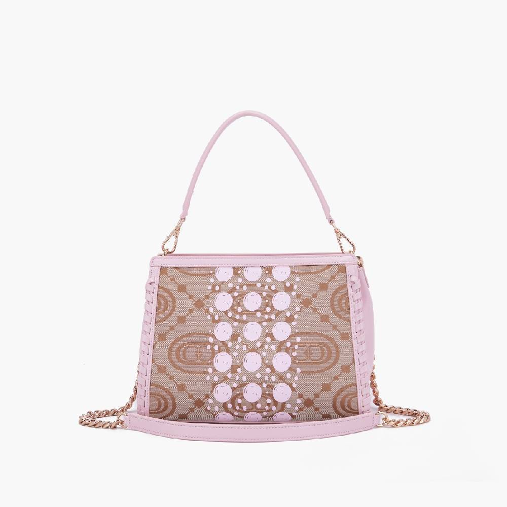 La Carrie BORSA SHOPPING MONOGRAM ROSA Spedizione Gratuita