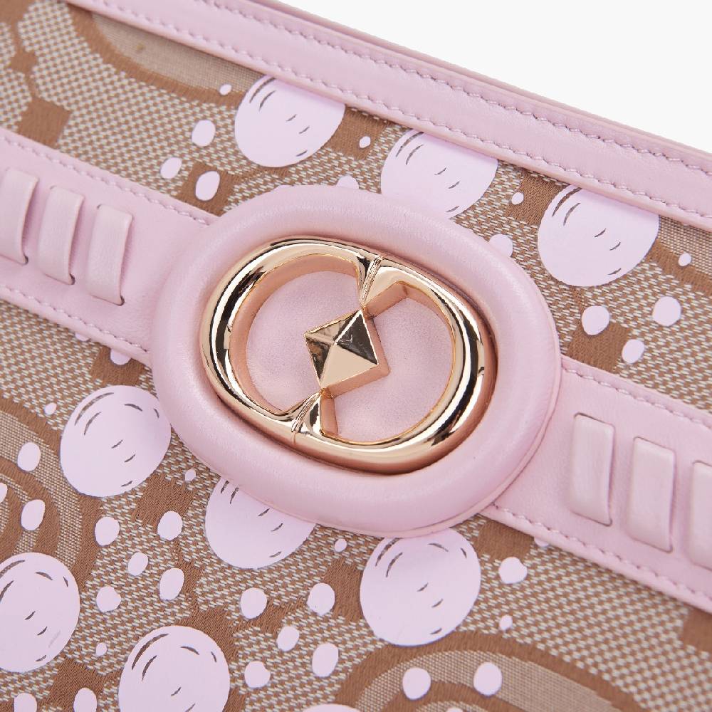 La Carrie BORSA SHOPPING MONOGRAM ROSA Spedizione Gratuita