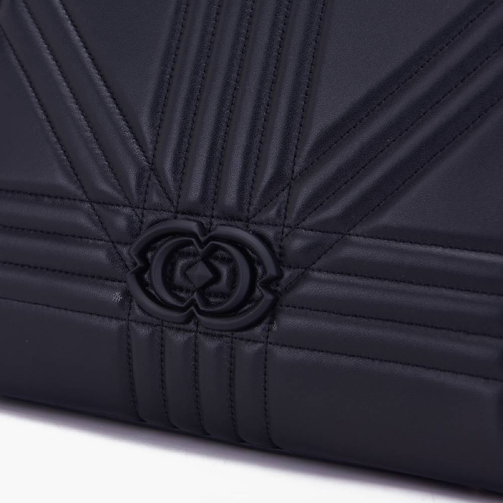 La Carrie BORSA SHOPPING GRATE NERA Soddisfazione Garantita