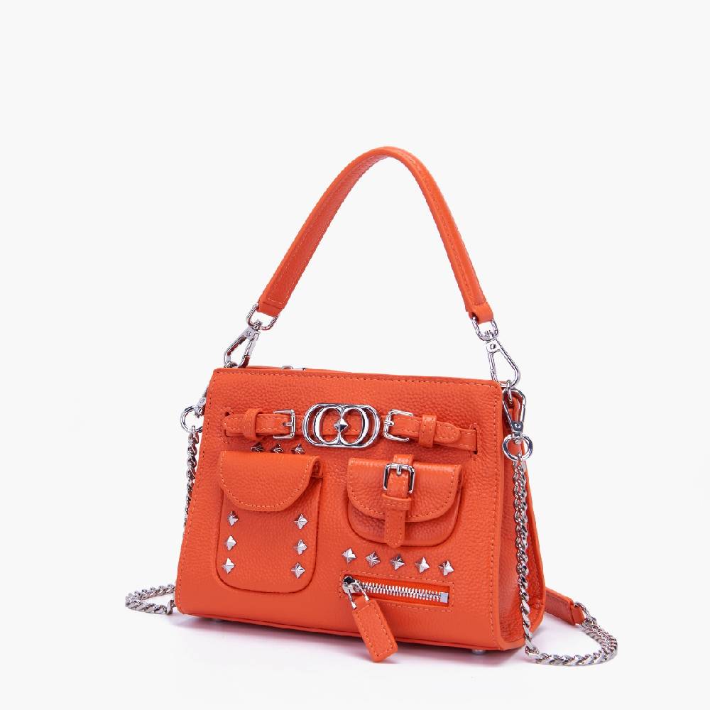 La Carrie BORSA SHOPPING ROCK ARANCIONE Consegna Veloce
