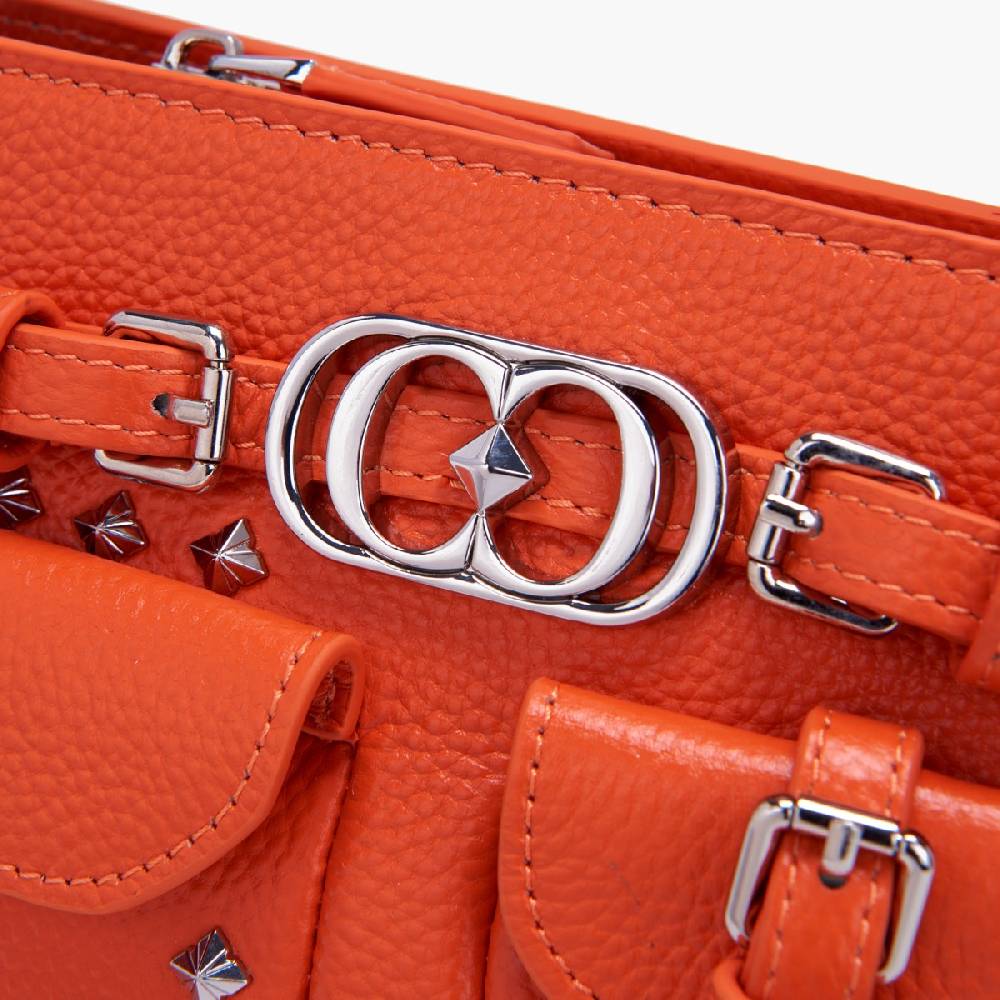 La Carrie BORSA SHOPPING ROCK ARANCIONE Consegna Veloce