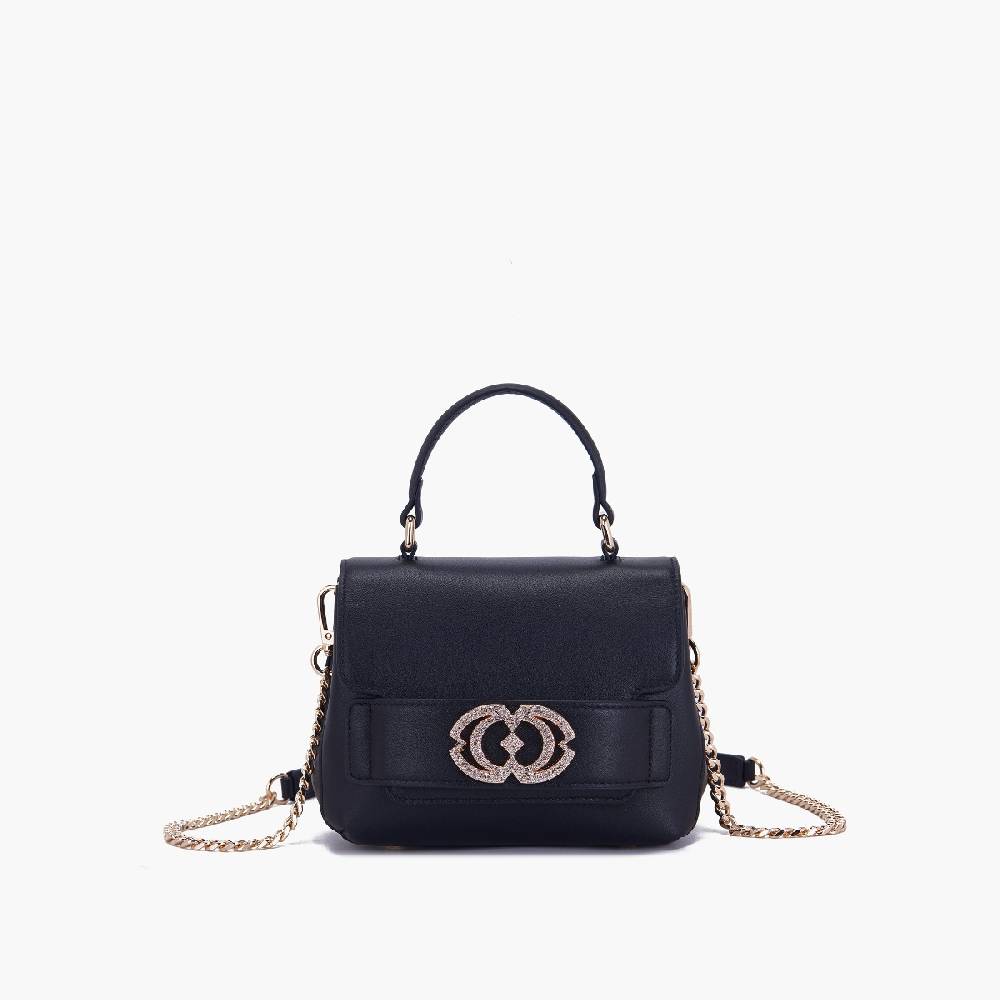 La Carrie BORSA A MANO LOGO nera Shopping Online