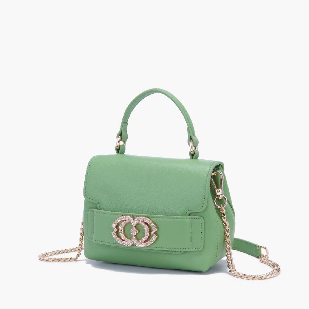 La Carrie BORSA A MANO LOGO PISTACCHIO Prezzo Ridotto