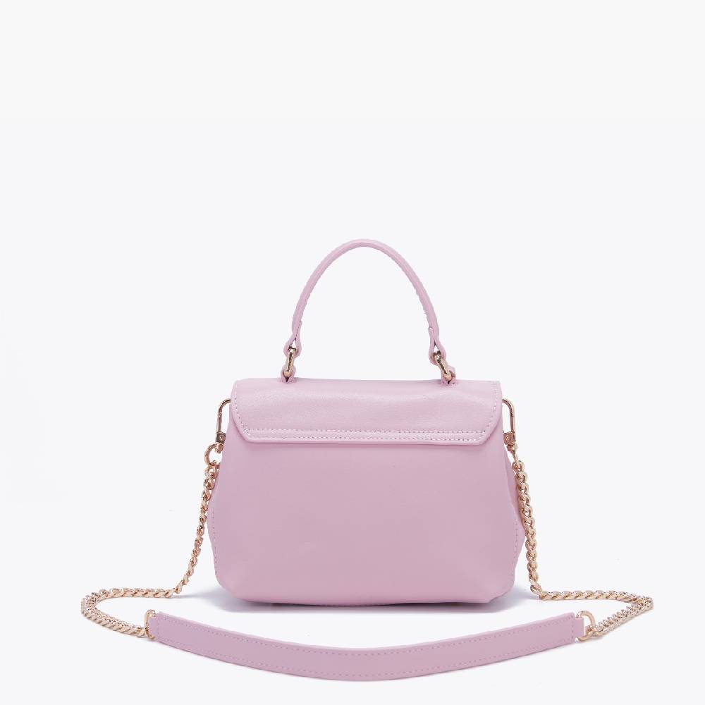 La Carrie BORSA A MANO LOGO ROSA Sottocosto