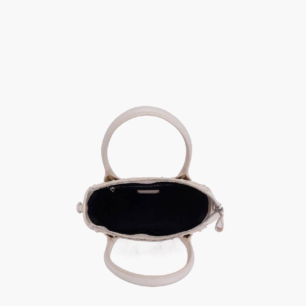 La Carrie MINI BORSA A MANO FRIVOLOUS IVORY Affare Del Giorno