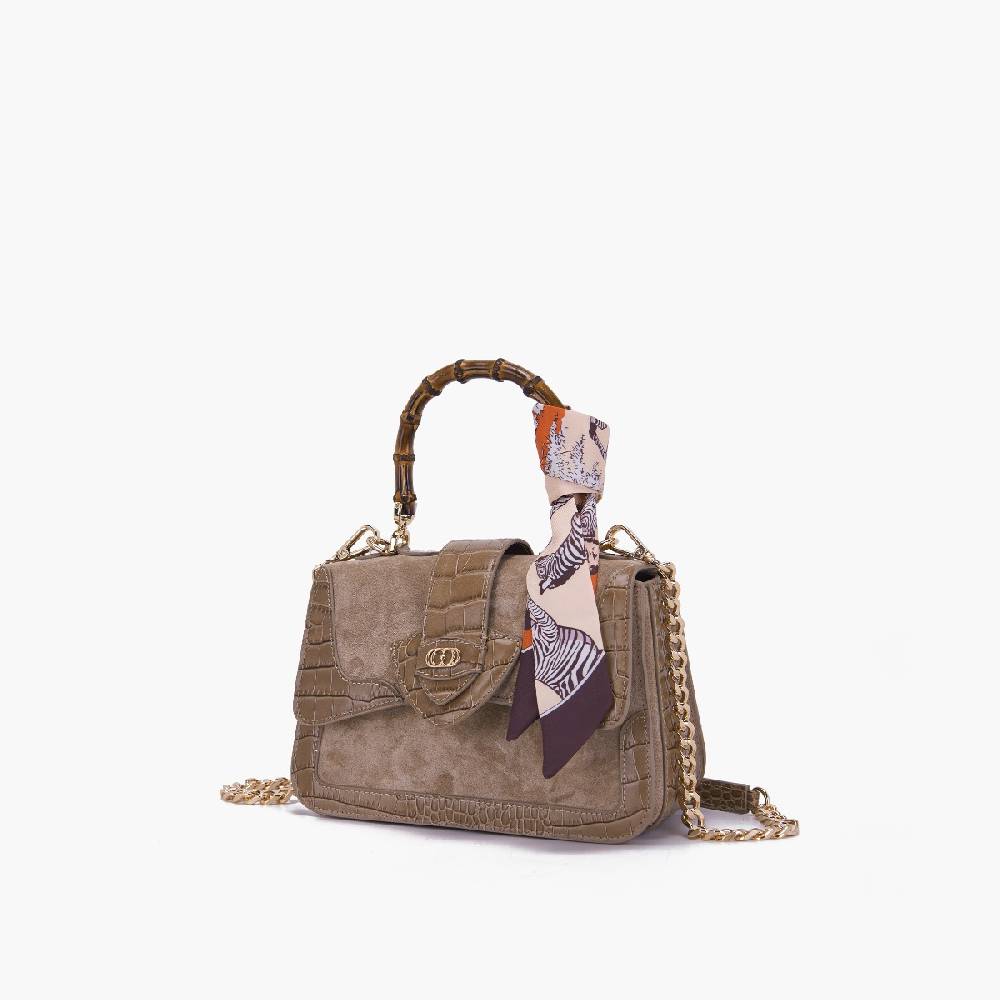 La Carrie BORSA A MANO TEMPEST TAUPE Vendita Calda