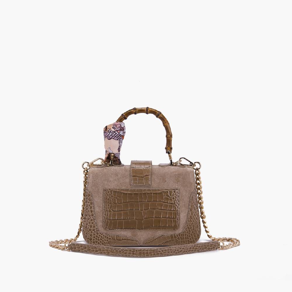 La Carrie BORSA A MANO TEMPEST TAUPE Vendita Calda