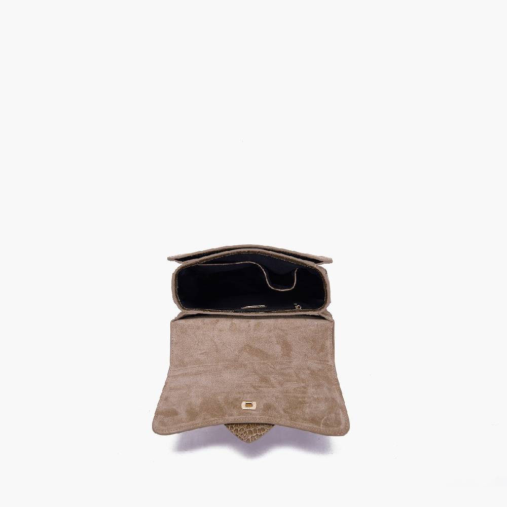 La Carrie BORSA A MANO TEMPEST TAUPE Vendita Calda