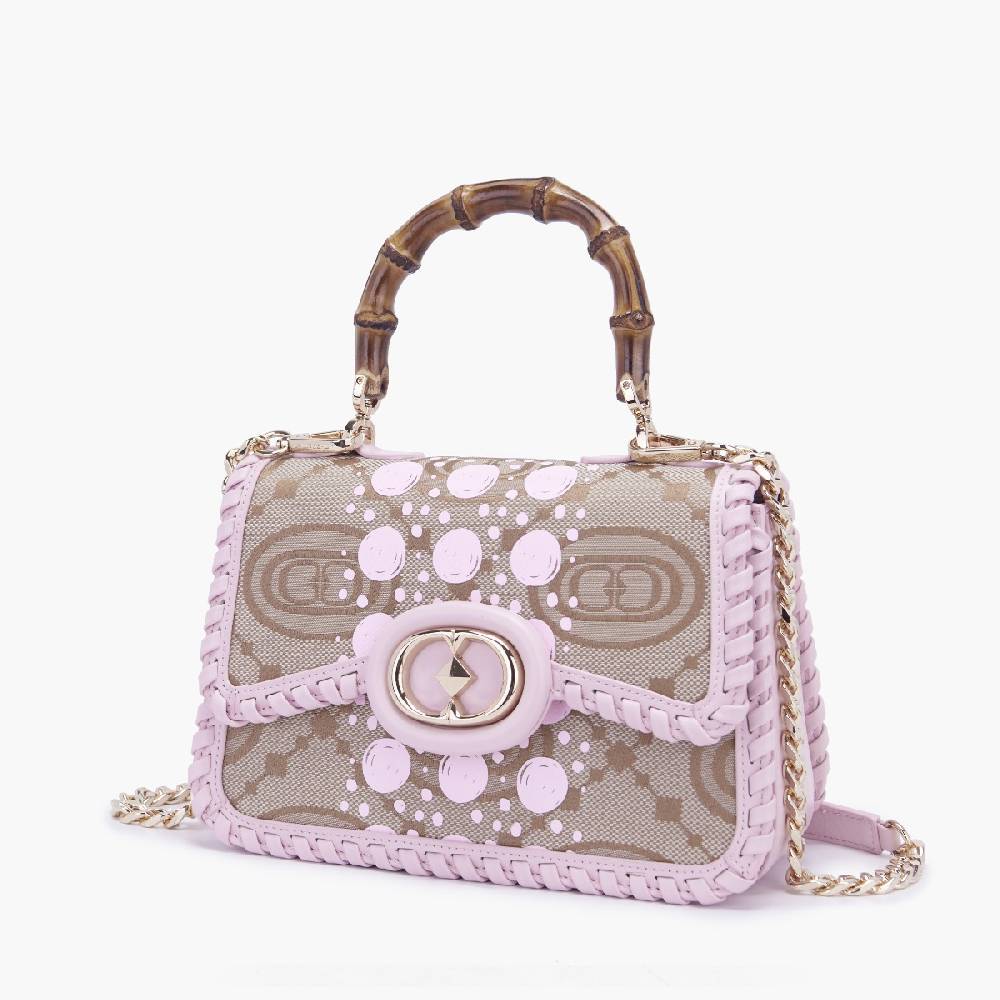 La Carrie BORSA A MANO MONOGRAM ROSA I Più Venduti