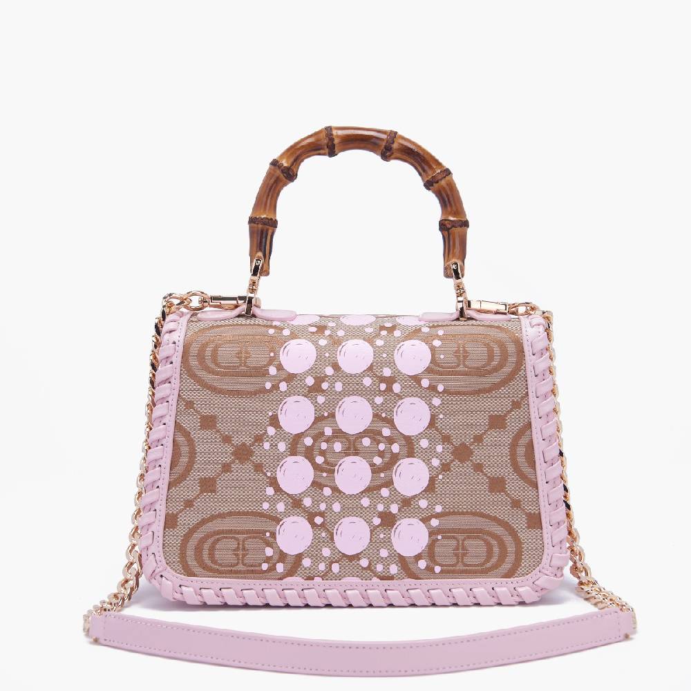 La Carrie BORSA A MANO MONOGRAM ROSA I Più Venduti