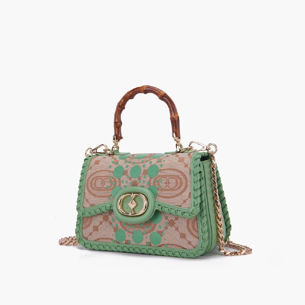 La Carrie BORSA A MANO MONOGRAM PISTACCHIO Vendite Flash