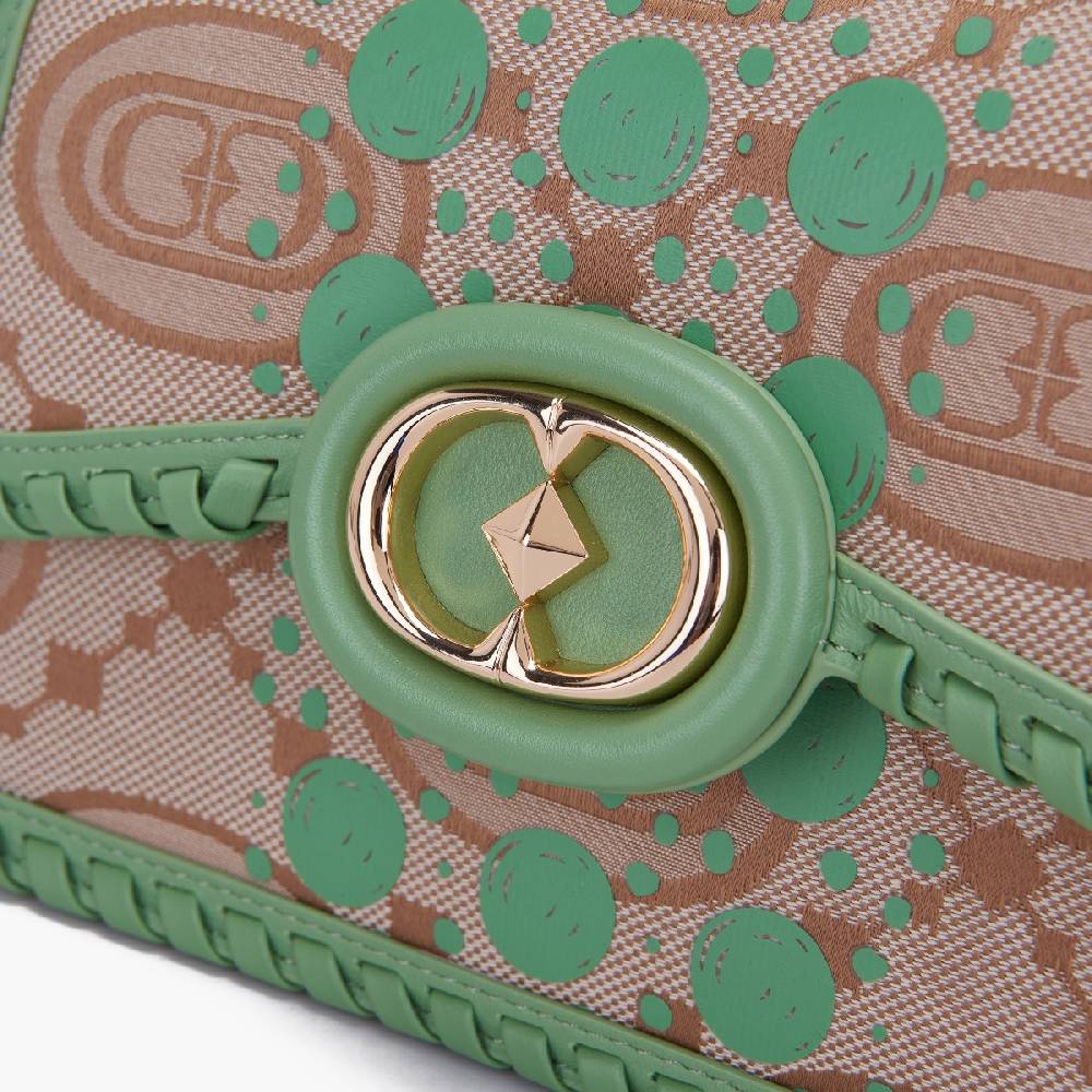 La Carrie BORSA A MANO MONOGRAM PISTACCHIO Vendite Flash