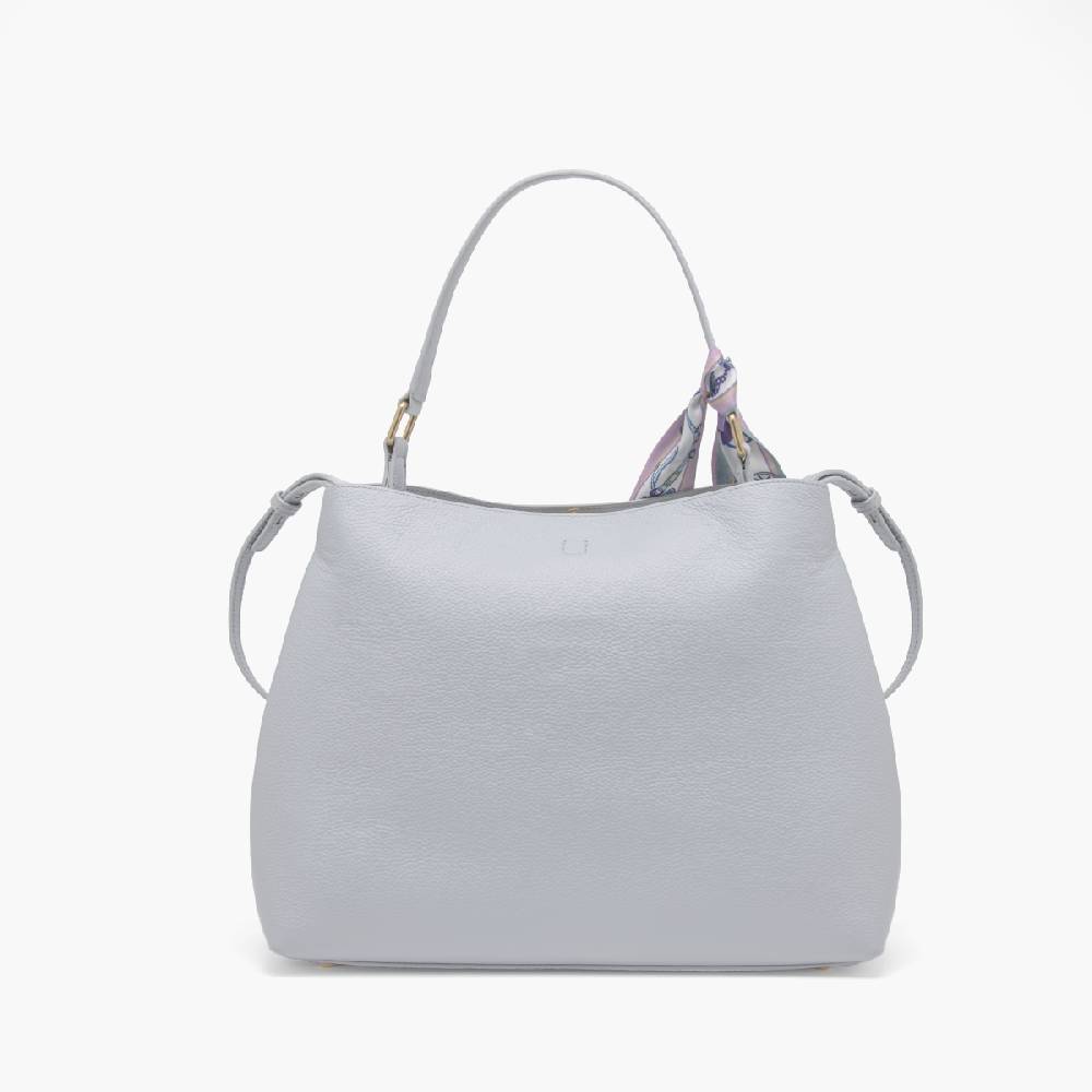 La Carrie BORSA SHOPPING DRILLED SKY Nuova