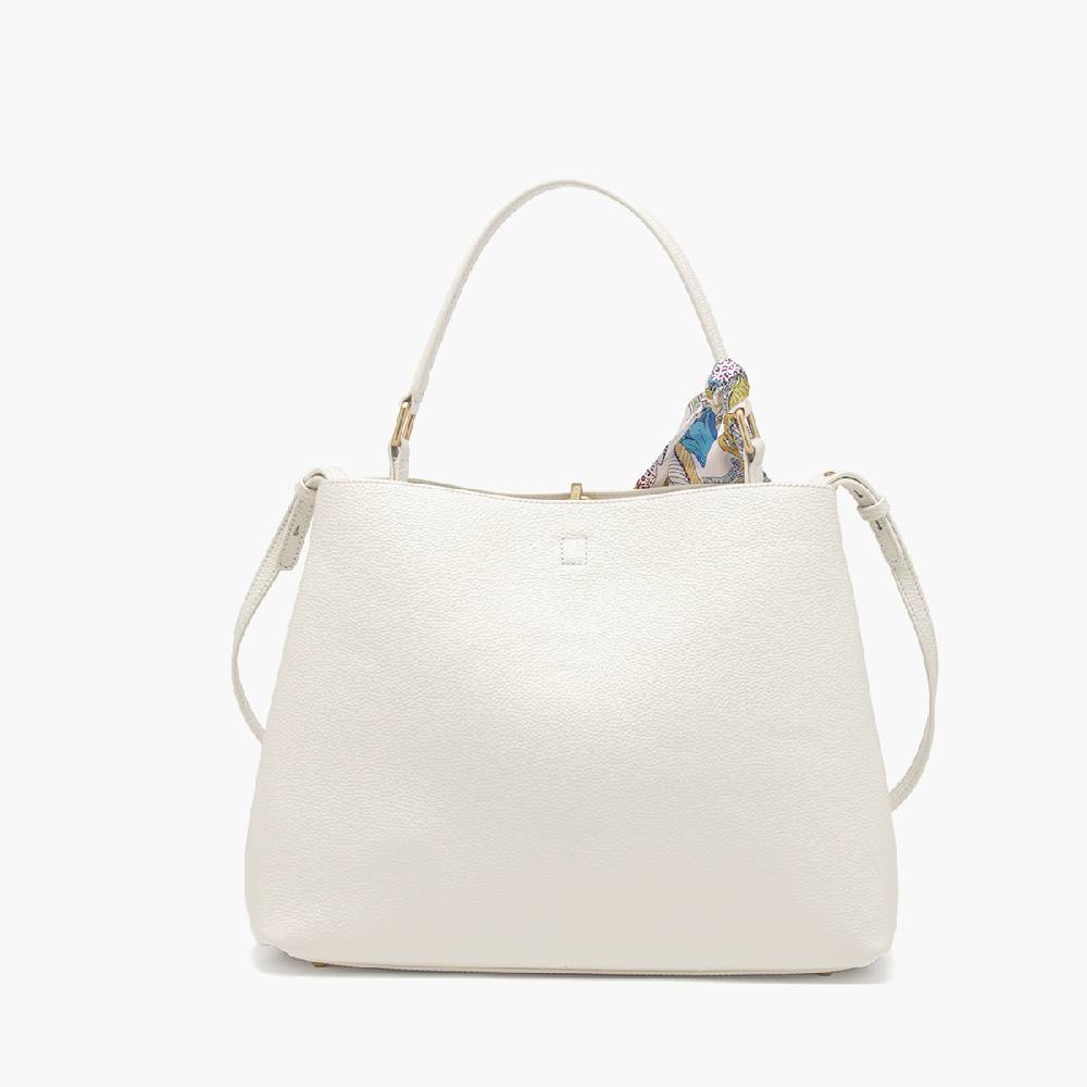 La Carrie BORSA SHOPPING DRILLED CREMA 2025