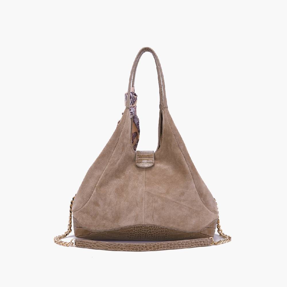 La Carrie BORSA SHOPPING TEMPEST TAUPE Italy