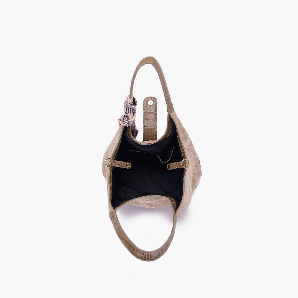 La Carrie BORSA SHOPPING TEMPEST TAUPE Italy